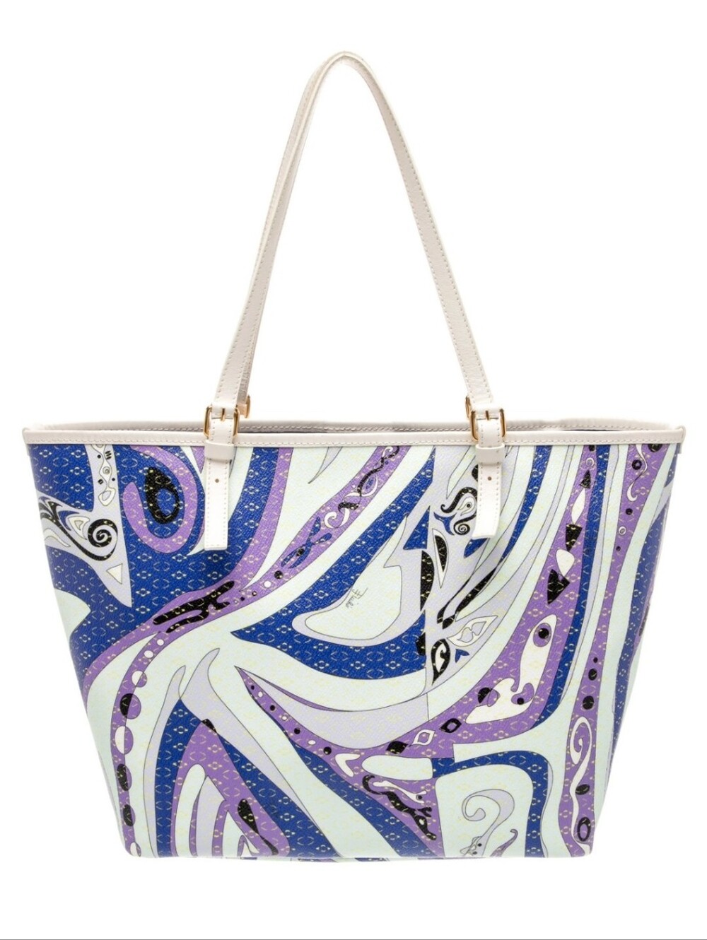 Emilio Pucci Printed tote Abstract Tote in Purple & White